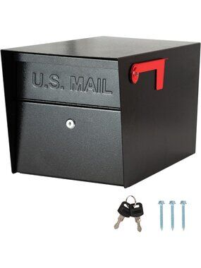 Large Locking Mailbox for Outdoor Use - Weatherproof, Secure, 21"x11.2"x10.5